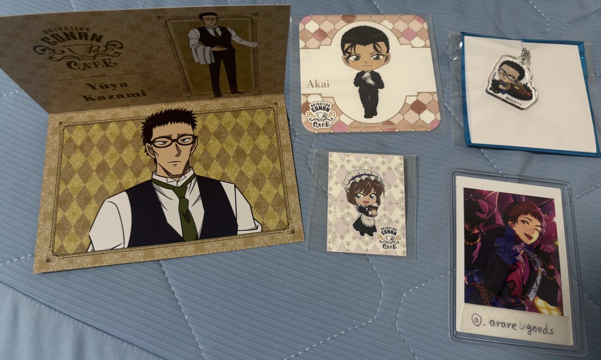 【交換】名探偵コナン コナンカフェ アクリルキーホルダーB　招待状 コースター 

アクリルキーホルダーB
譲：風見
求：上原

招待状
譲：風見
求：大和or上原orキッド

前期コースター
譲: 赤井
求: 大和

謎解き特典
譲: 灰原
求: 大和 or上原 or キッド

大阪手渡し、郵送可能。
ツイフィ必読