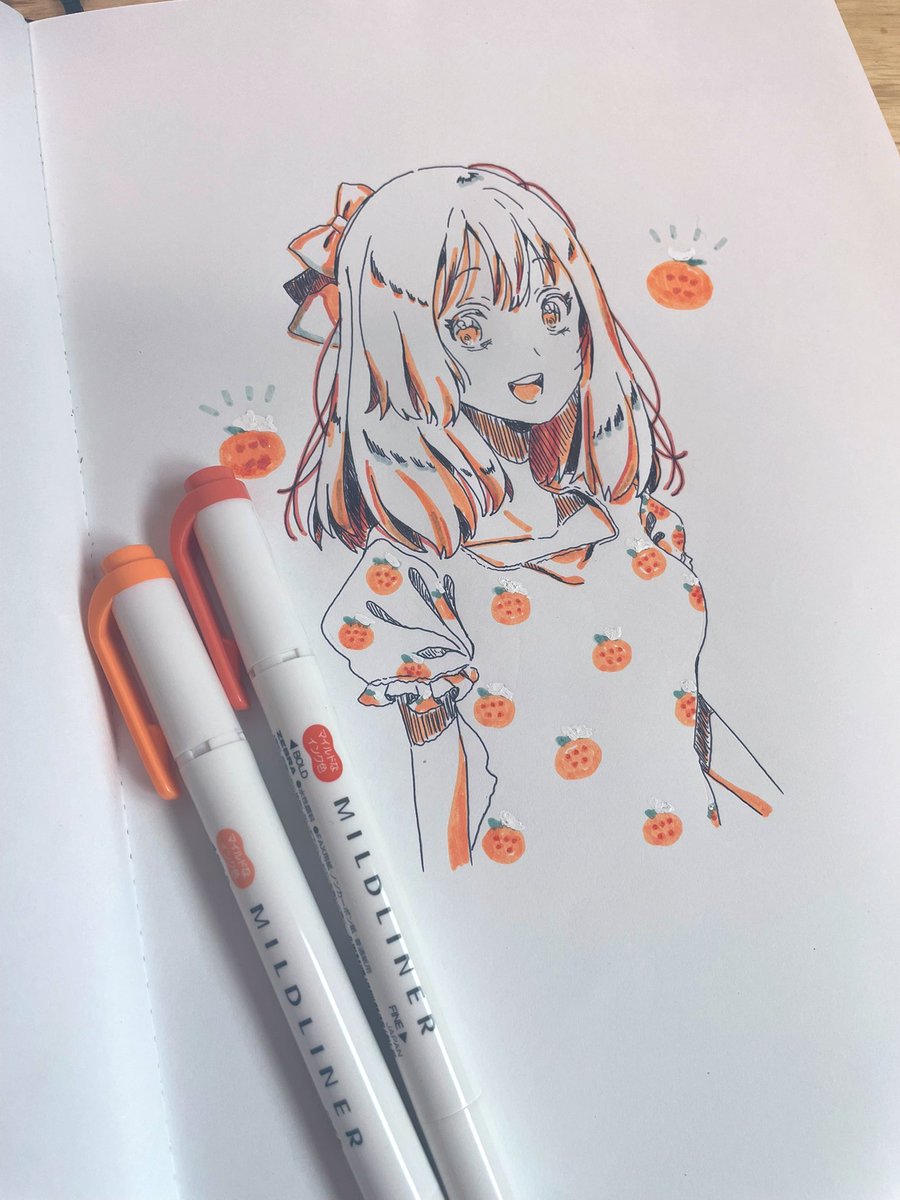 「さっき上げた絵は 今日の戦利品で描きました マイルドライナーLOVE」|奥谷とろ🍣のイラスト