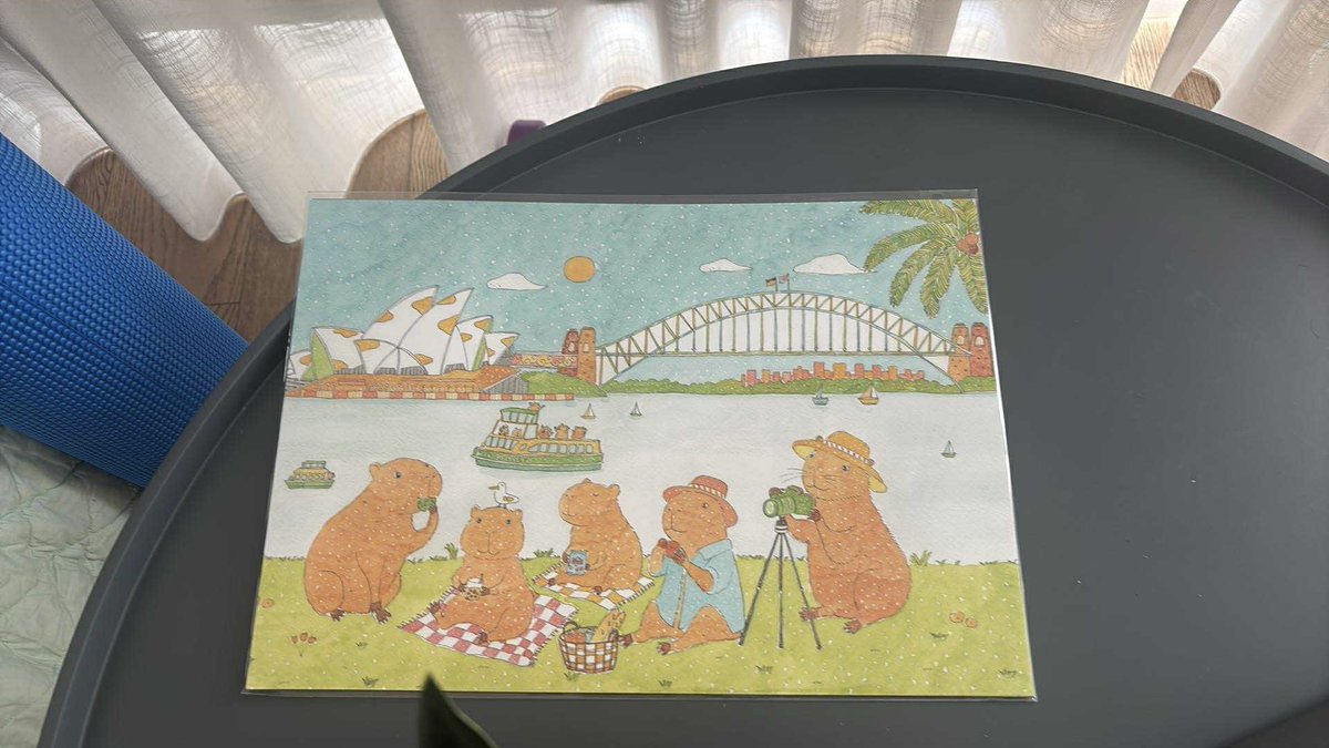 ของฝากจากงาน Vivid Sydney 🇦🇺

ได้รูปวาดมา น่ารักมากเฟ่อ ละมี landmark Sydney ครบมาก