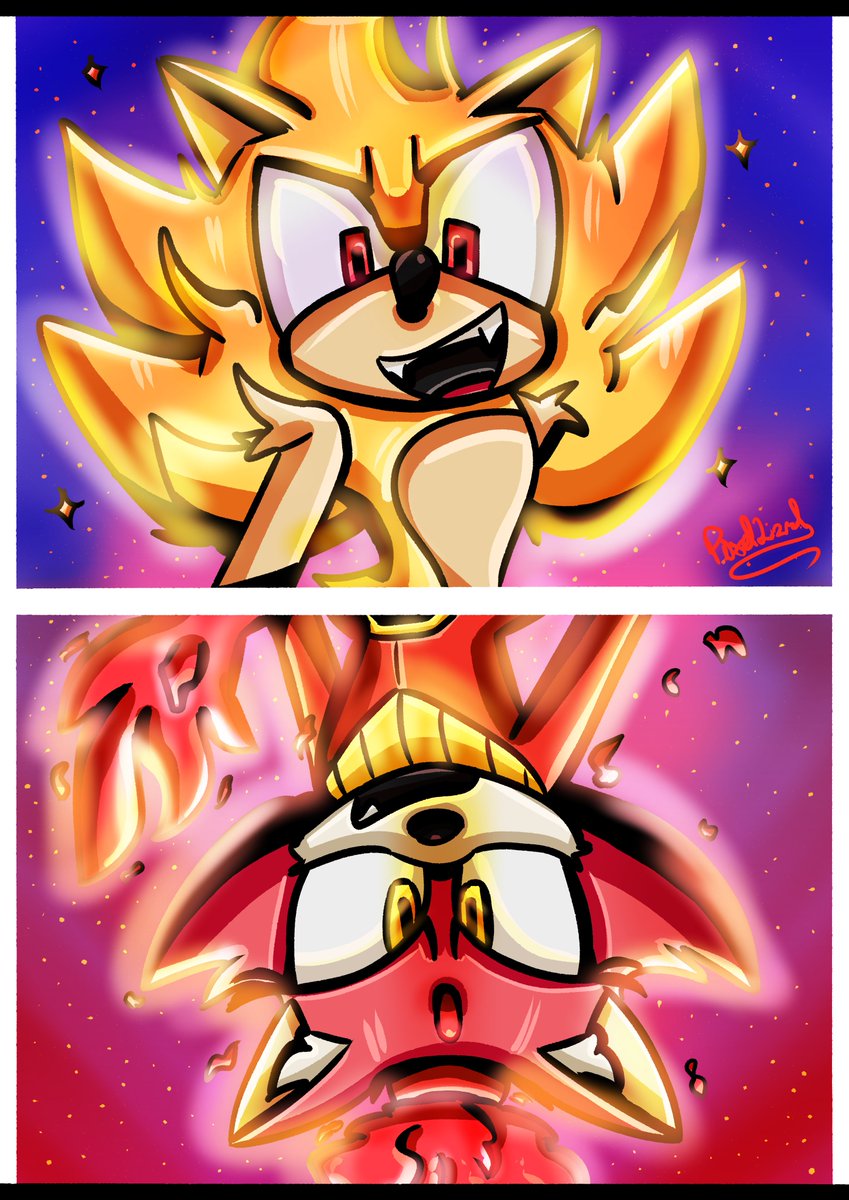 PixelatedL1zard's tweet image. They're as bright as the stars themselves. ๐โค๏ธโ๐ฅ
#Sonaze #SonicTheHedgehog #BlazeTheCat #Sonicfanart #SuperSonic #BurningBlaze
