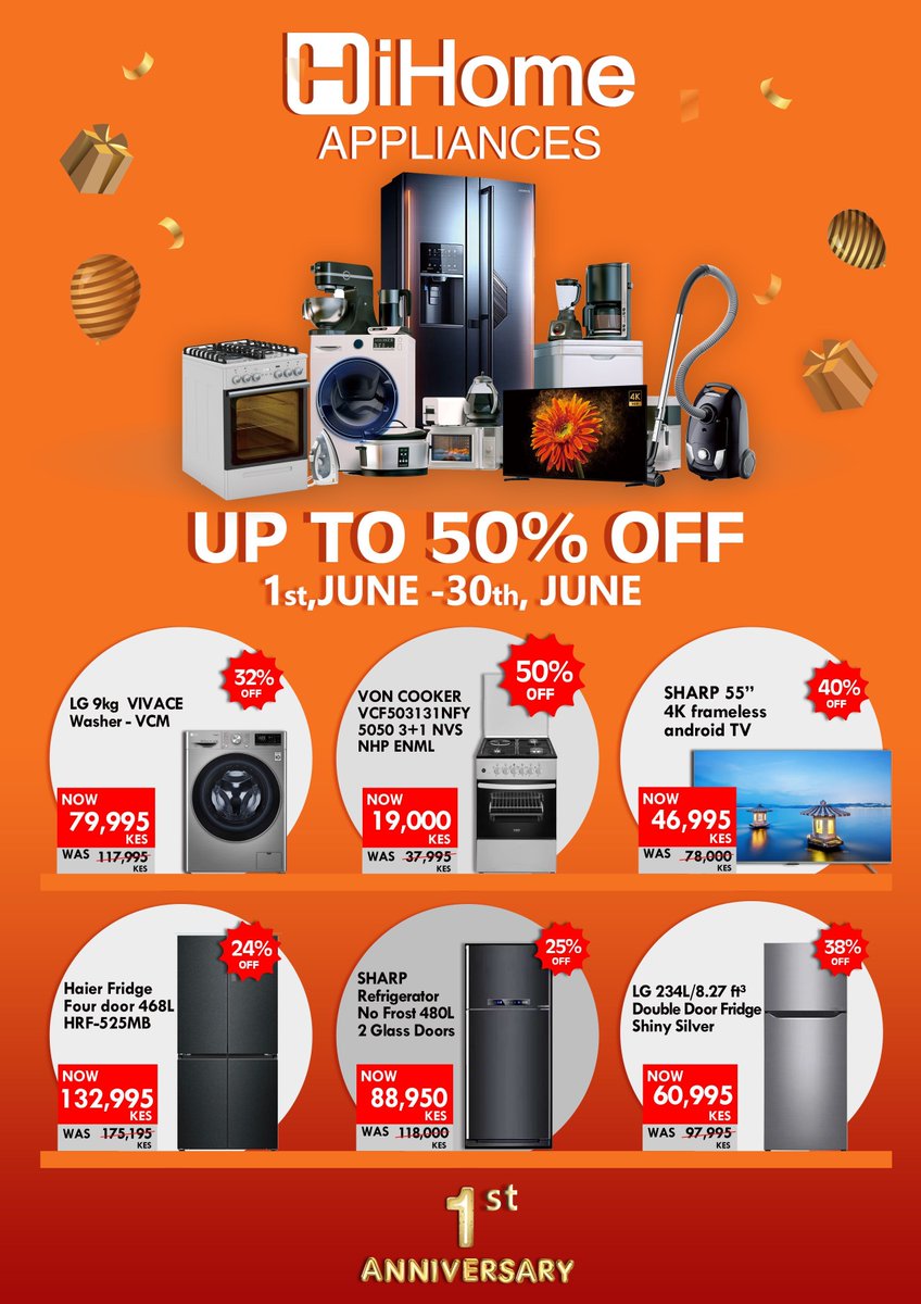HiHome Turns 1 – and it’s all thanks to YOU!
We’re celebrating a full month of growth, gratitude, and great deals from June 1st to June 30th!
🎁 Enjoy up to 50% OFF and win exciting giveaways as we say THANK YOU for your support!

#HiHomeAt1 #AnniversaryCelebration