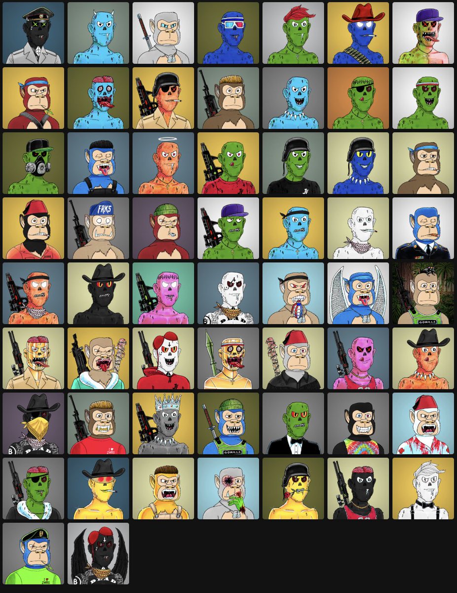 POH (@dadbodz_nft) on Twitter photo When in doubt FREAK OUT!
<a href="/JungleFreaksNFT/">JUNGLE FREAKS</a> floor is super thin...
Only 58 in total listed out of 10K!
๐งโโ๏ธ34 Zombies
๐ฆ24 Gorillas
Great opportunity to grab and hold this OG - 100% hand-drawn piece of NFT history.
๐ดโค๏ธโ๐ฅ When in doubt FREAK OUT!
<a href="/JungleFreaksNFT/">JUNGLE FREAKS</a> floor is super thin...
Only 58 in total listed out of 10K!
๐งโโ๏ธ34 Zombies
๐ฆ24 Gorillas
Great opportunity to grab and hold this OG - 100% hand-drawn piece of NFT history.
๐ดโค๏ธโ๐ฅ