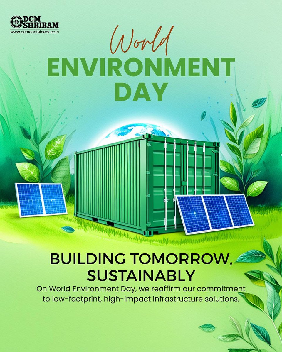 DcmContainers's tweet image. This #WorldEnvironmentDay, we’re engineering sustainability into every container we build.  Durable, solar-ready, and low-impact modular solutions for a greener future. Ready to build better?  #GreenInnovation #ModularContainers #ClimateAction #DCMContainers