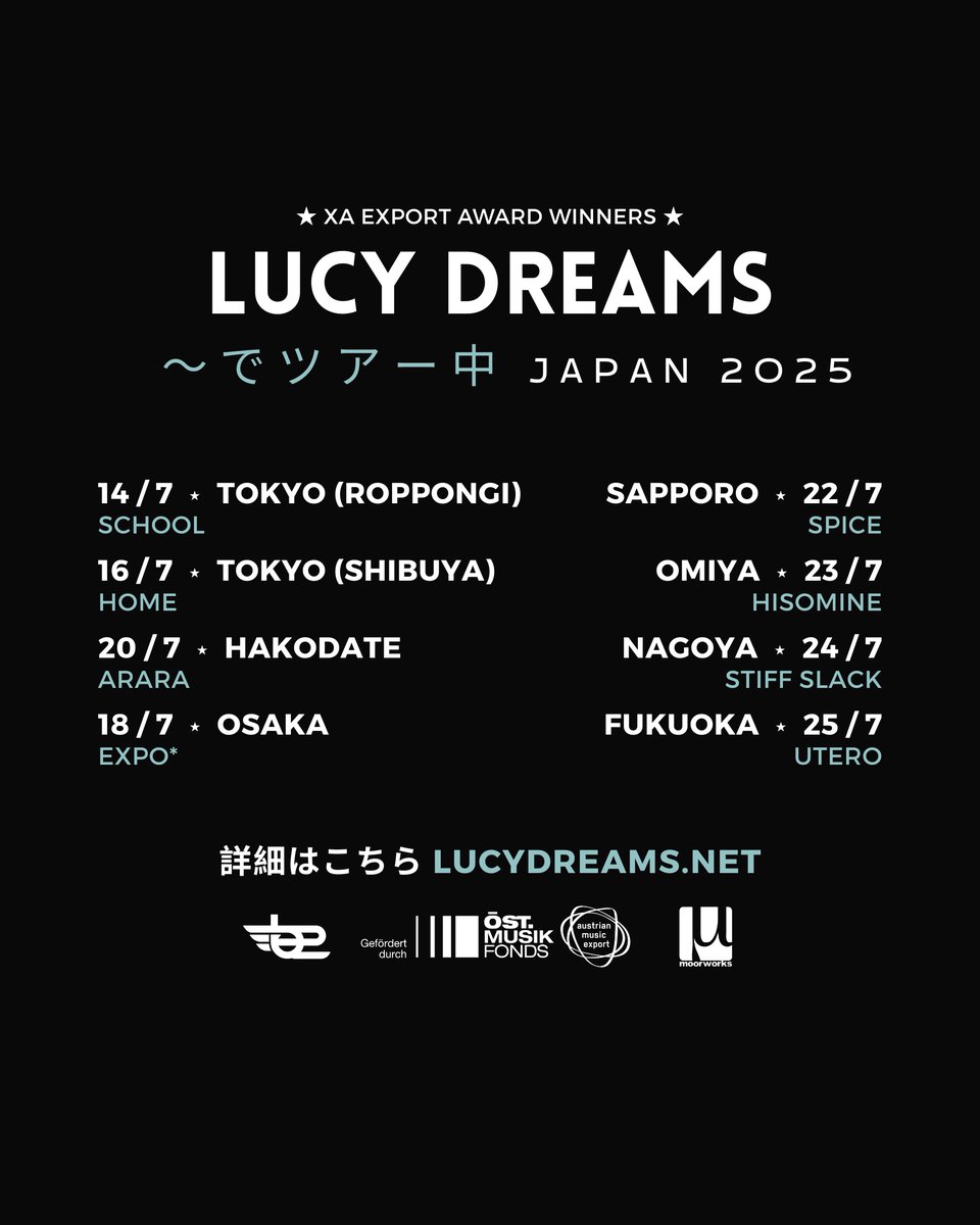 Japanese summer - you make our wildest dreams come true! 🥢

#ソニックウェーブアートポップ
#日本ツアー
#音楽でつながる
#未来の音
#アートと音楽の融合
#インディーポップ
#海外アーティスト
#ライブツアー2025
#日本ライブ
#夢が現実