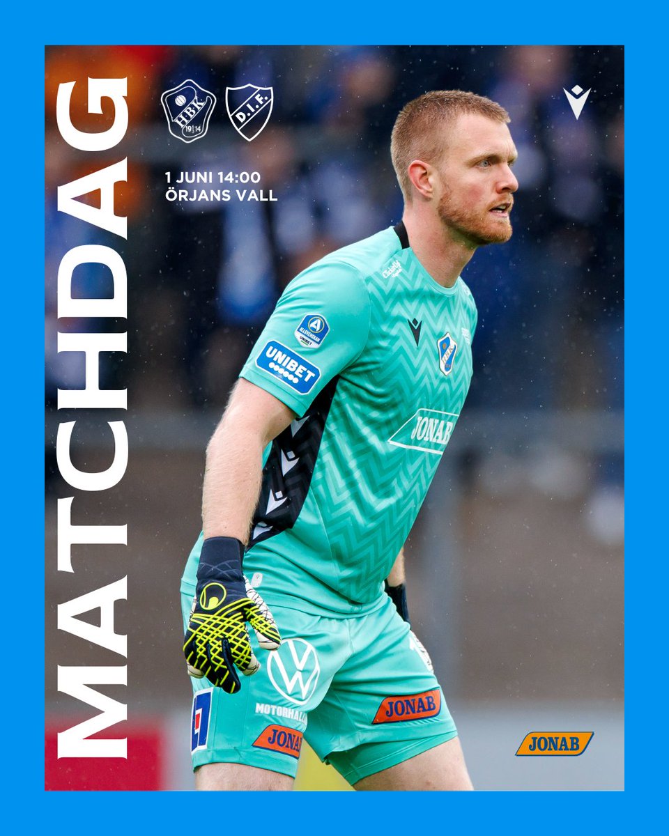 𝐌𝐀𝐓𝐂𝐇𝐃𝐀𝐆!

Vårens sista match. Vi tar emot Djurgårdens IF.
Matchstart 14:00 på vackra Örjans vall! 

🎟️ hbk.ebiljett.nu