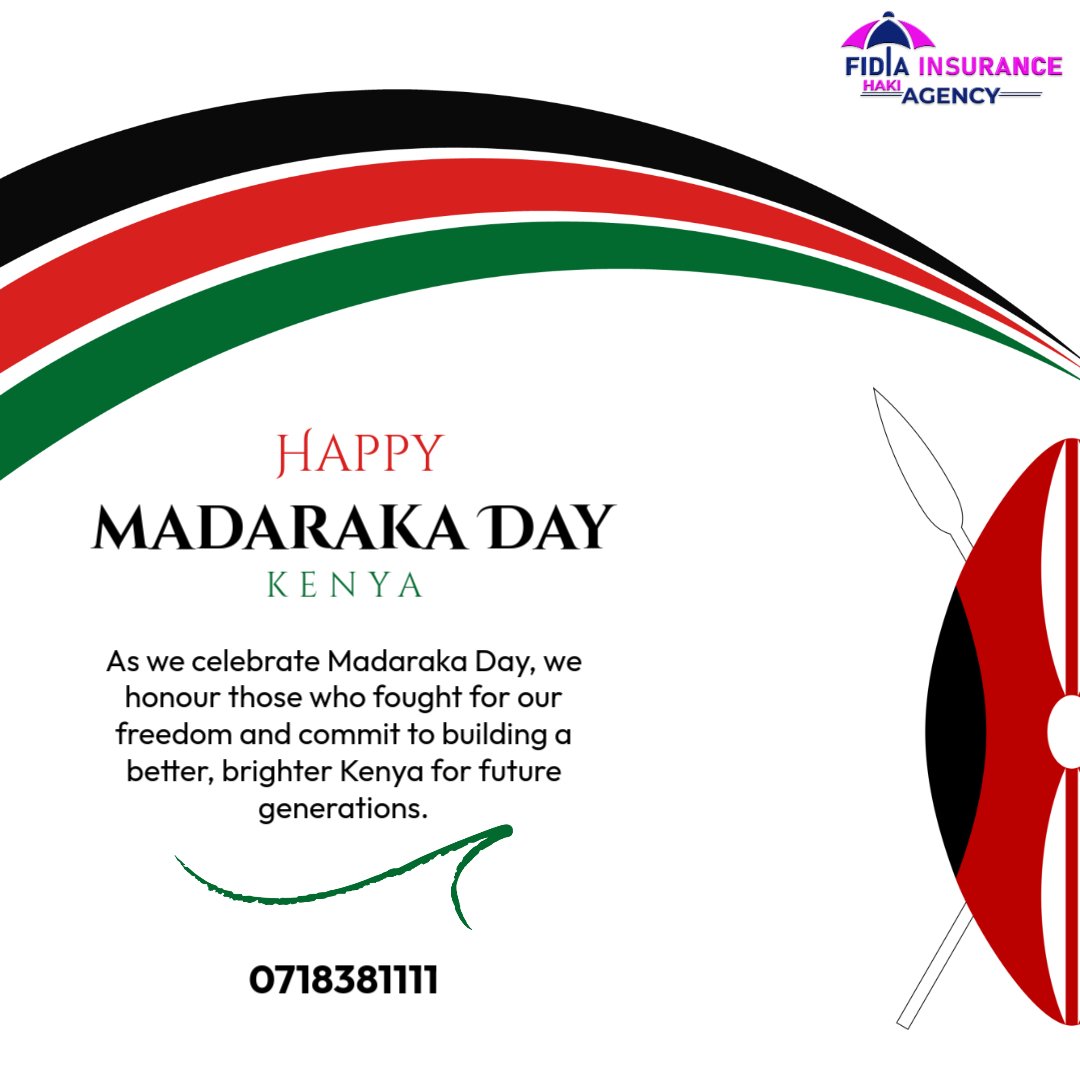 FidiaInsurance's tweet photo. 🇰🇪 Madaraka Day 🇰🇪 https://t.co/WPV3CnDtXw