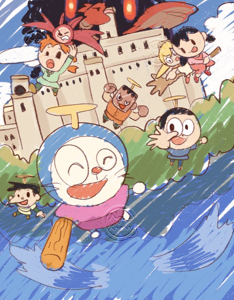 khanhnguyen0206's tweet image. Drawing Doraemon 44th movie poster in Nobita&apos;s style
#doraemon #illustration #イラスト #ゆるいイラスト #かわいいイラスト #ドラえもん #映画ドラえもんのび太の絵世界物語