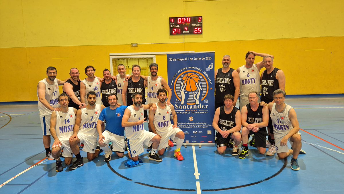 SderMasters's tweet image. FASE FINAL BRONCE SENIOR
3º y 4º puesto
Bar Monty Escolapios Bilbao - 24
Regulators - 25
#SMBT25 #SantanderMastersBasketballTournament