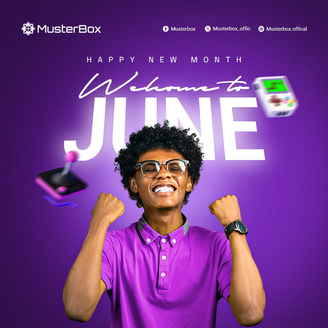 musterbox_offic's tweet photo. Level up your hustle โ itโs a new month full of new wins! ๐ฎ
Welcome to JUNE. Letโs game, grow, and glow ๐๐ฅ
#MusterBox #WelcomeJune #NewMonthNewWins #GameOnJune #GamingCommunity #StayWinning #JuneVibes #GamersUnite https://t.co/YtZ9FAcuiw