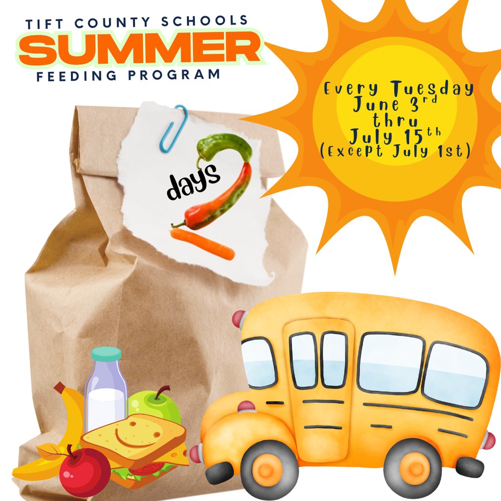 📅 2 Days to Go!
⏳ 2 days left!
Tuesdays are for FREE meals all summer long!
Come by for your 7-day meal bag—breakfast &amp; lunch included!
#4theT