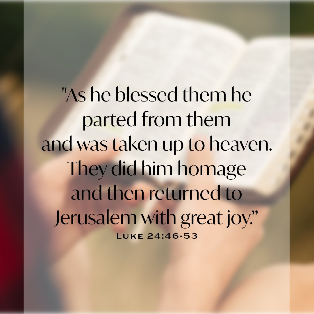 StAnthonyTM's tweet photo. A reading from the Book of Luke for the seventh Sunday of Easter! https://t.co/6pFNUvfpGs