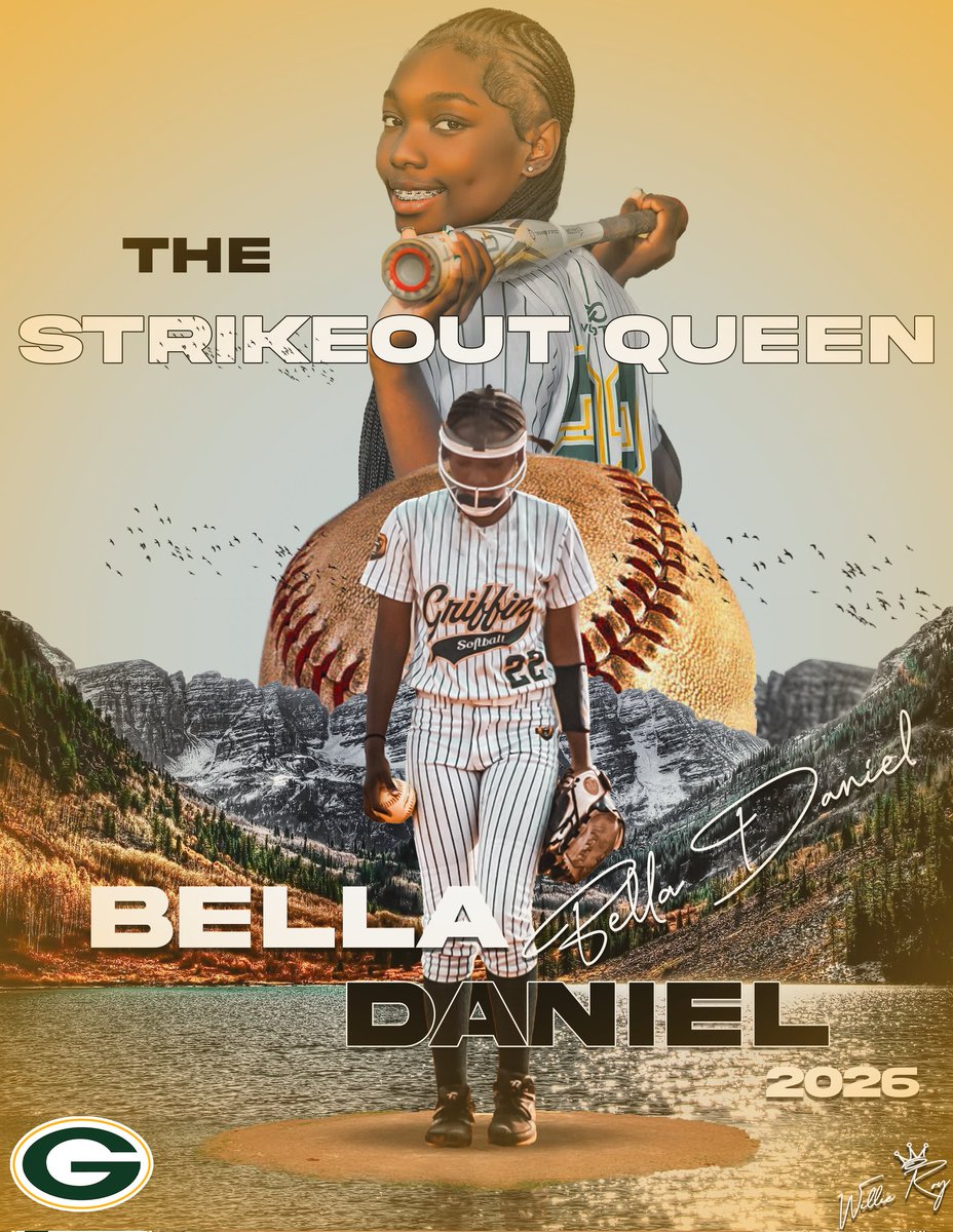 Bella Daniel
"The Strikeout Queen"
#Graphicdesign #GraphicDznr #sportsedits Only $50!!!