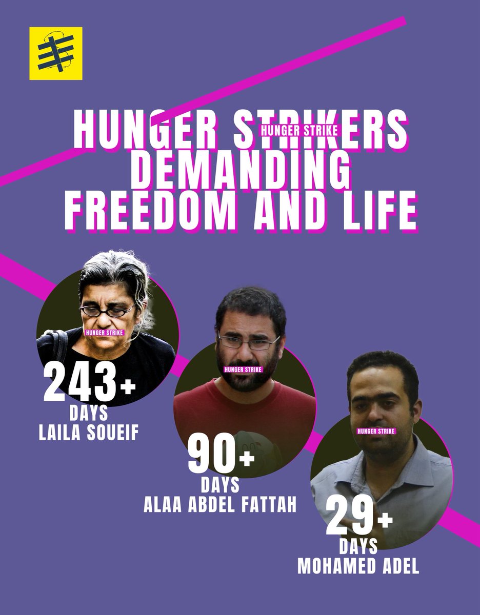 Free Them (@freethemall_) on Twitter photo Amid a total and partial strike, there are deadly cries seeking freedom and life.
#FreeThemAll
#Egyptian_hell
<a href="/Monasosh/">Mona Seif</a>
<a href="/paulmasonnews/">Paul Mason</a>
<a href="/monaeltahawy/">Mona Eltahawy</a> Amid a total and partial strike, there are deadly cries seeking freedom and life.
#FreeThemAll
#Egyptian_hell
<a href="/Monasosh/">Mona Seif</a>
<a href="/paulmasonnews/">Paul Mason</a>
<a href="/monaeltahawy/">Mona Eltahawy</a>