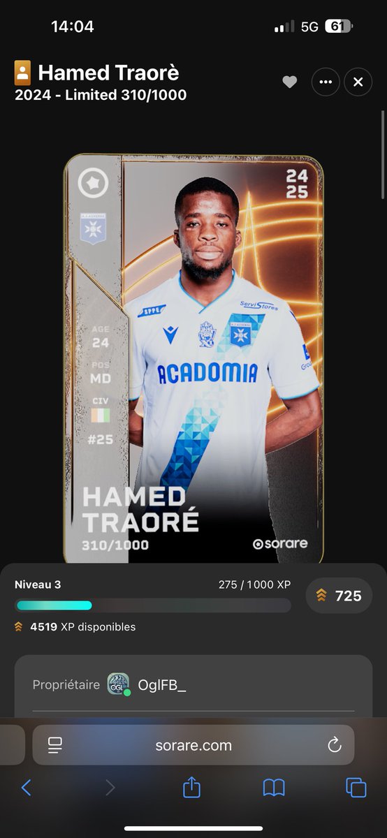 OglFB (@oglfb_) on Twitter photo GIVEAWAY 🎁 Sorare 
Hamed Traoré est a gagner !! 🇨🇮🇨🇮
TAS le jeudi 5 juin 2025  !!⏳
Pour participer :
✅ follow me 
✅ Retweet et like le post
✅ Commente ton nom Sorare 
Bonne chance 🍀 à tous ! #Concours #Sorare #Giveaway #Limited #soraregiveaway GIVEAWAY 🎁 Sorare 
Hamed Traoré est a gagner !! 🇨🇮🇨🇮
TAS le jeudi 5 juin 2025  !!⏳
Pour participer :
✅ follow me 
✅ Retweet et like le post
✅ Commente ton nom Sorare 
Bonne chance 🍀 à tous ! #Concours #Sorare #Giveaway #Limited #soraregiveaway