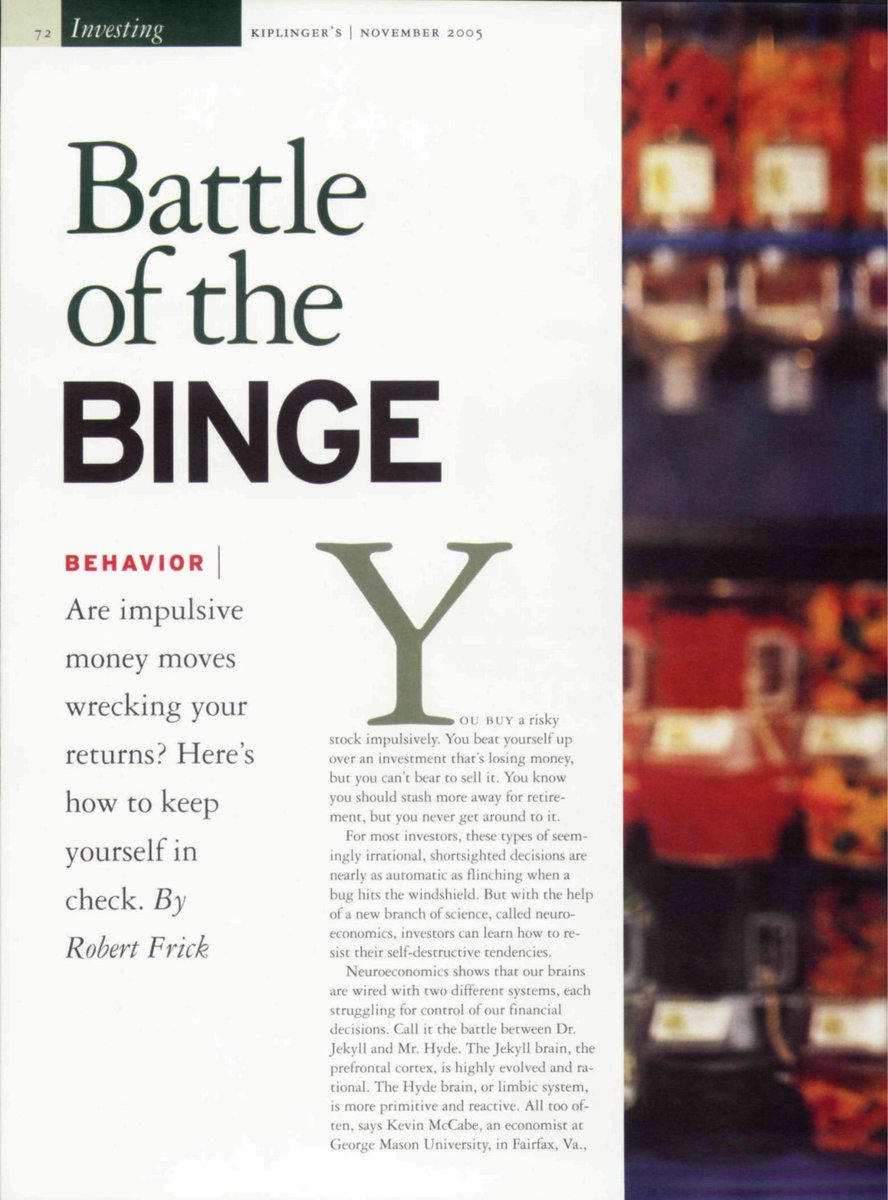 thebigideas_'s tweet image. Battle of the binge 

Amazing article on how our behaviour hurts our returns - must read!!