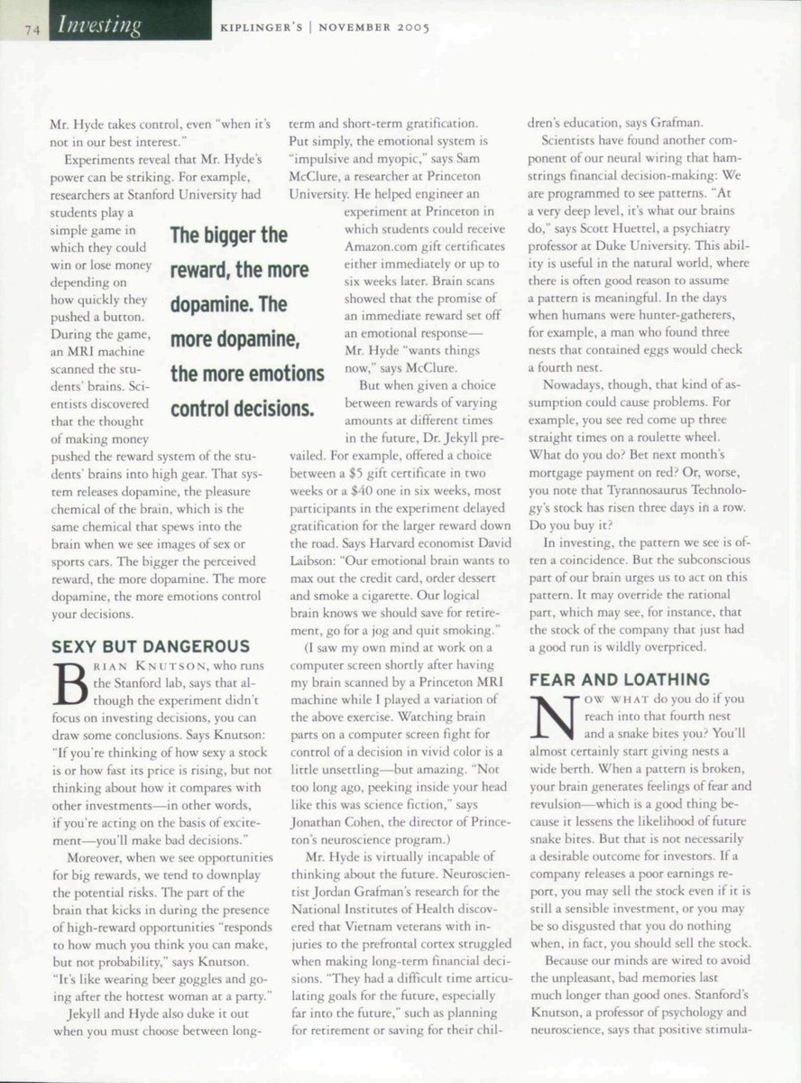 thebigideas_'s tweet image. Battle of the binge 

Amazing article on how our behaviour hurts our returns - must read!!