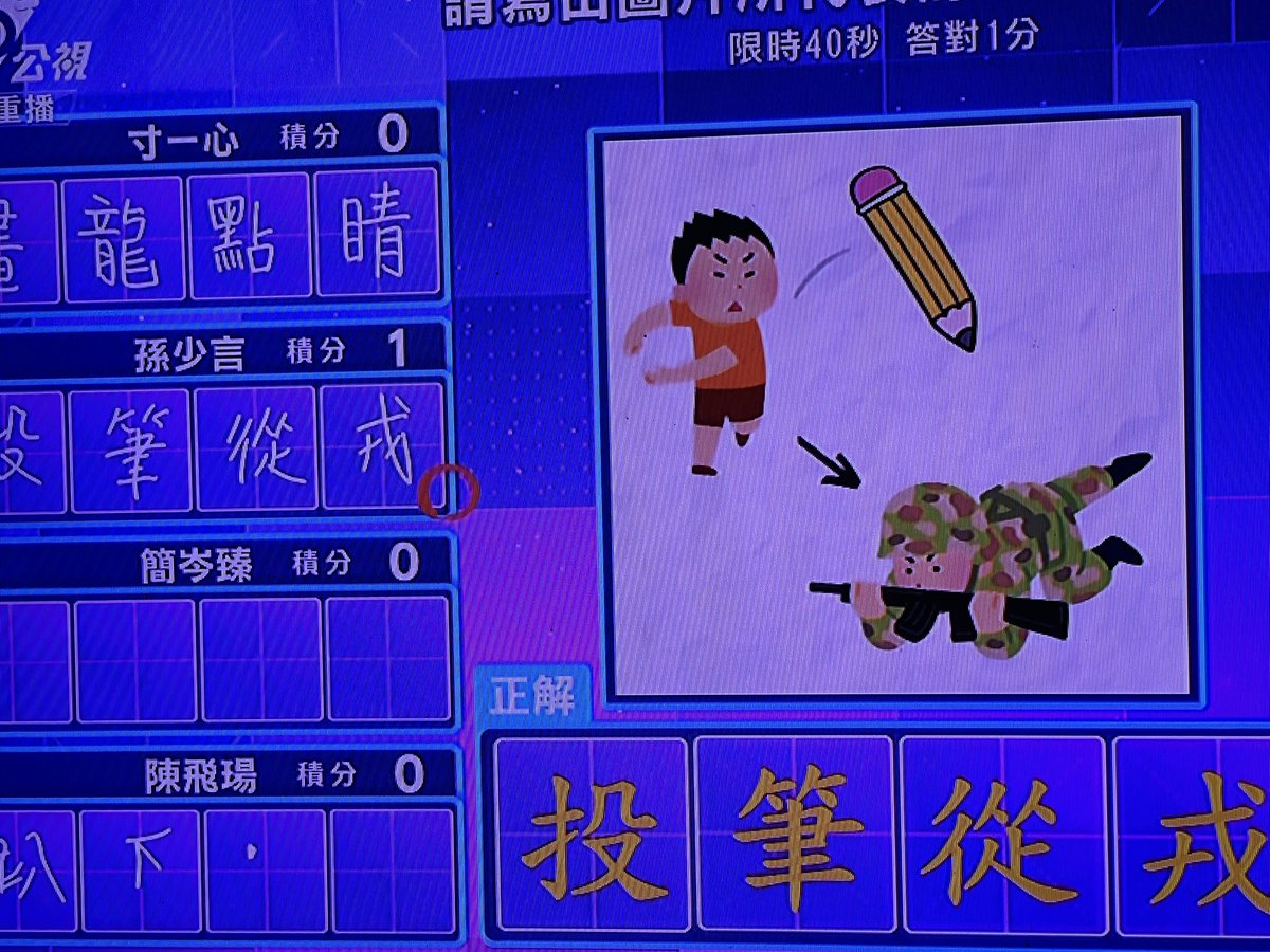 投筆畫龍