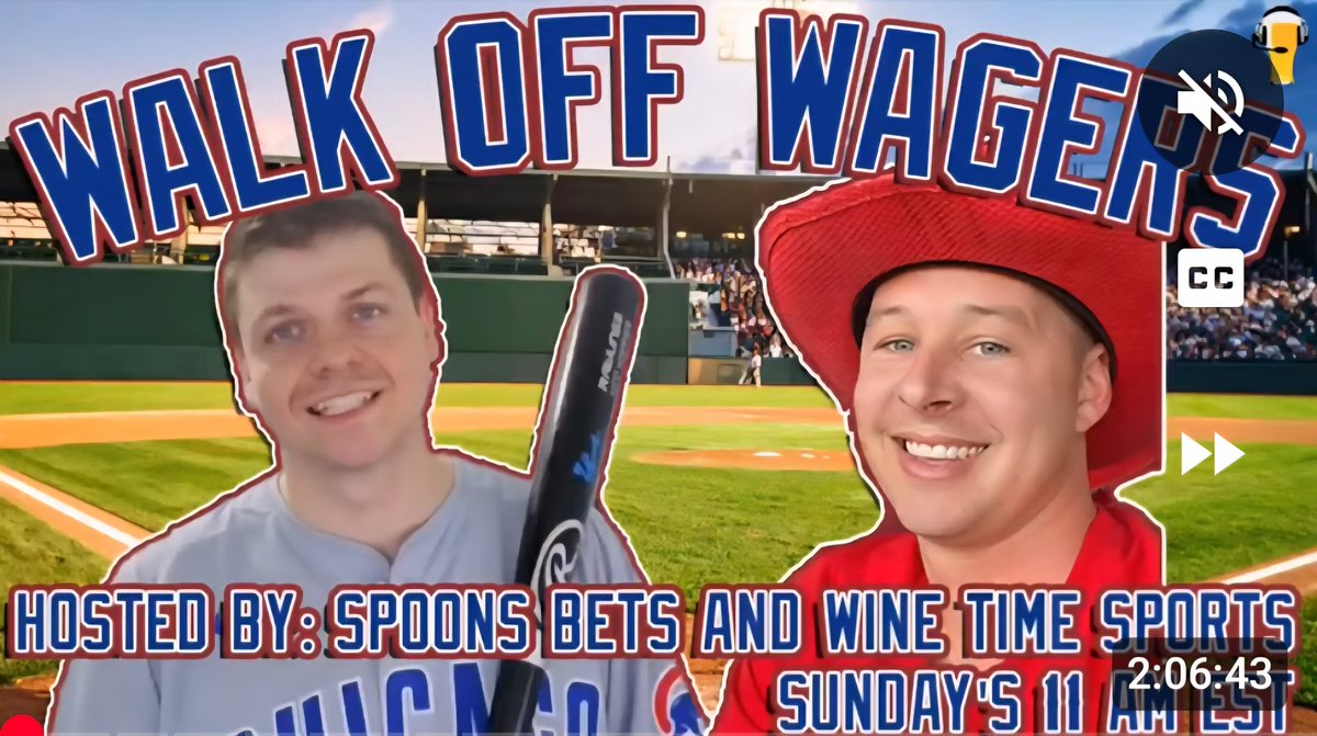 🎙️ LIVE THIS MORNING @ 11AM!
⚾️🏟 WALK OFF WAGERS — Your daily first pitch edge 🎯

Hosted by <a href="/Spoonsbets/">Spoon</a> &amp; <a href="/WineTimeSports/">Wine Time Sports</a> , this isn't your average baseball breakdown. They’re diving  into:

✅ Today’s full MLB slate
🌦️ Weather edges &amp; wind warnings
📊 Sharp vs. public betting