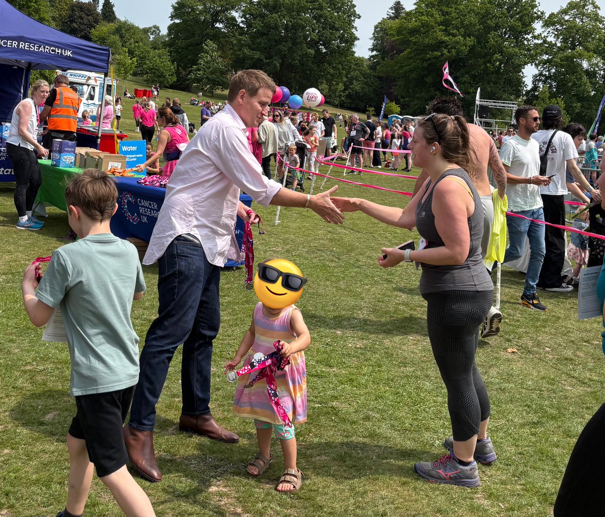 Mike Martin MP 🔸 (@threshedthought) on Twitter photo An absolutely fabulous morning of Tunbridge Wells at its <a href="/raceforlife/">Race for Life</a> best: 600 runners and over £40,000 raised for breast cancer.
Thanks for having my daughter and I to hand out the medals: a true honour. An absolutely fabulous morning of Tunbridge Wells at its <a href="/raceforlife/">Race for Life</a> best: 600 runners and over £40,000 raised for breast cancer.
Thanks for having my daughter and I to hand out the medals: a true honour.