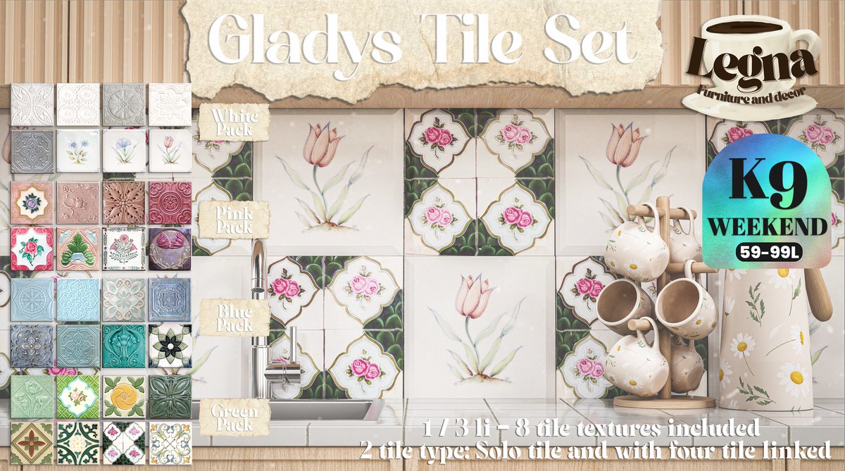 KawaiiFeedSL's tweet photo. Legna: Gladys Tile Set〡K9 Weekend Sale @ Mainstore〡Taxi: https://t.co/JbsRhbKwAK
#secondlife #metaverse #legna #k9weekendsale #mainstore #kawaiifeed https://t.co/sftkZEUS35
