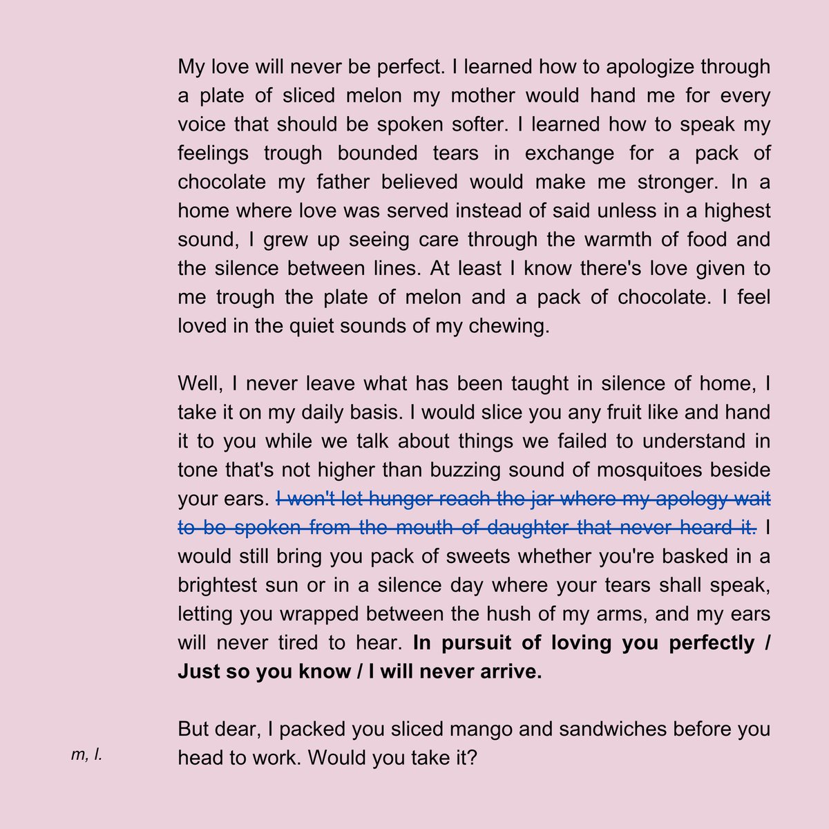 WritingPoets's tweet image. Love trough sliced melon and pack of chocolate. ♥︎