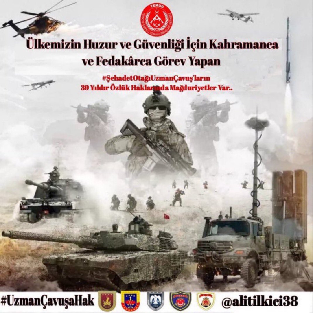 Ayağına taş değmesin, 
Gözünden yaş akmasın diye dua ettiğimiz

Kahramanlar 
'' K A D R O '' Bekliyor..

Uzman Çavuşlar 🇹🇷
Geleceklerinin Sosyal, hukuksal yönden garanti altına alınmasını bekliyor 
K A D R O bekliyor
Onurlu bir gelecek istiyor
Tıpkı mesleğe çağrı yapılırken
