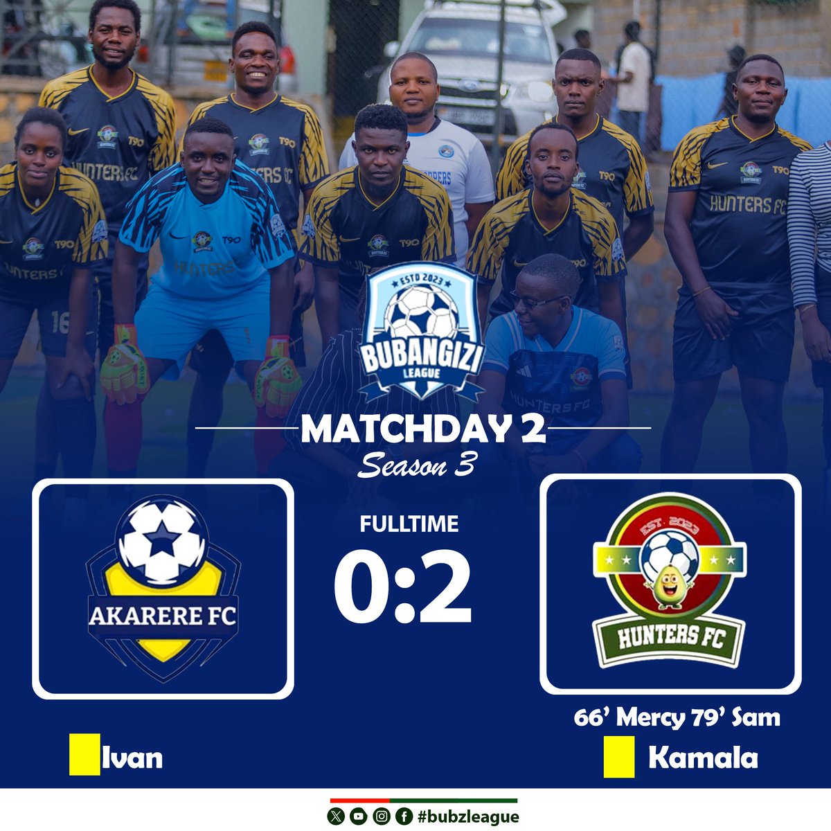 BUBZ League (@bubzleague) on Twitter photo The champions were shown the bad side of the day of the game as ... <a href="/FcHunters42391/">The Hunters FC</a> pulled out 2 goals...
#BubzLeagueSnIII
#MatchDayTwo The champions were shown the bad side of the day of the game as ... <a href="/FcHunters42391/">The Hunters FC</a> pulled out 2 goals...
#BubzLeagueSnIII
#MatchDayTwo