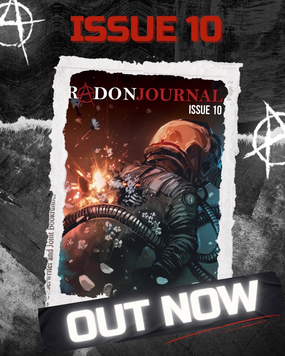 ISSUE 10 LAUNCH DAY!

We are proud to release our landmark double-digit issue into the world. It is our first de-siloed issue and features longer fiction up to 5,000 words.

Read online: radonjournal.com/issue10

Buy print copy: bit.ly/3ZIxNlX 

#WritingCommunity #SciFi