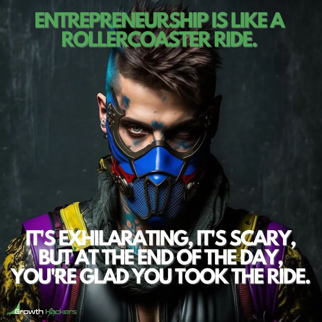 StartGrowthHack's tweet photo. Entrepreneurship is like a rollercoaster ride.
It's exhilarating, it's scary, but at the end of the day, you're glad you took the ride.
https://t.co/aTInHeiLSC
#Entrepreneurship #Rollercoaster #RollercoasterRide #Entrepreneur #Entrepreneur #Founder #Founders #Startup #Startups https://t.co/k57IchzMcF