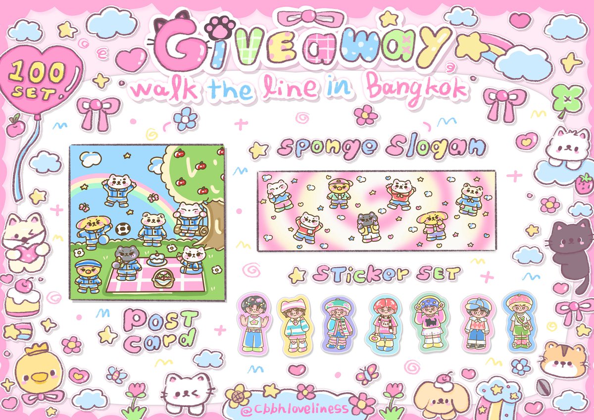 cbbhloveliness's tweet photo. Pls kindly rt 💌

Giveaway for engene 📮
#WALKTHELINE_IN_BANGKOK

2 set ★⋆⁺₊⋆ 
🍮enha set (100 set)
🍒pocketz set (50 set)

🗓️: 21 June 
⏰: tba
📍: Rajamangala National Stadium 

rt &amp; show this tweet🍀
#HAPPYSUNOODAY
#EN_WORLDTOUR_WALKTHELINE
#ตลาดนัดENHYPEN https://t.co/uVfx82qE9b