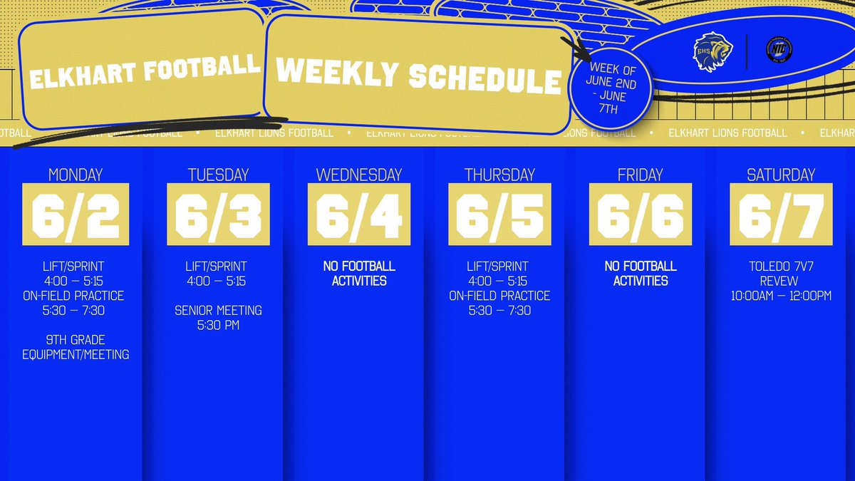 The first week of Summer Ball! All players need to arrive at the fieldhouse tomorrow by 3:45.
#LEAD #HUNT