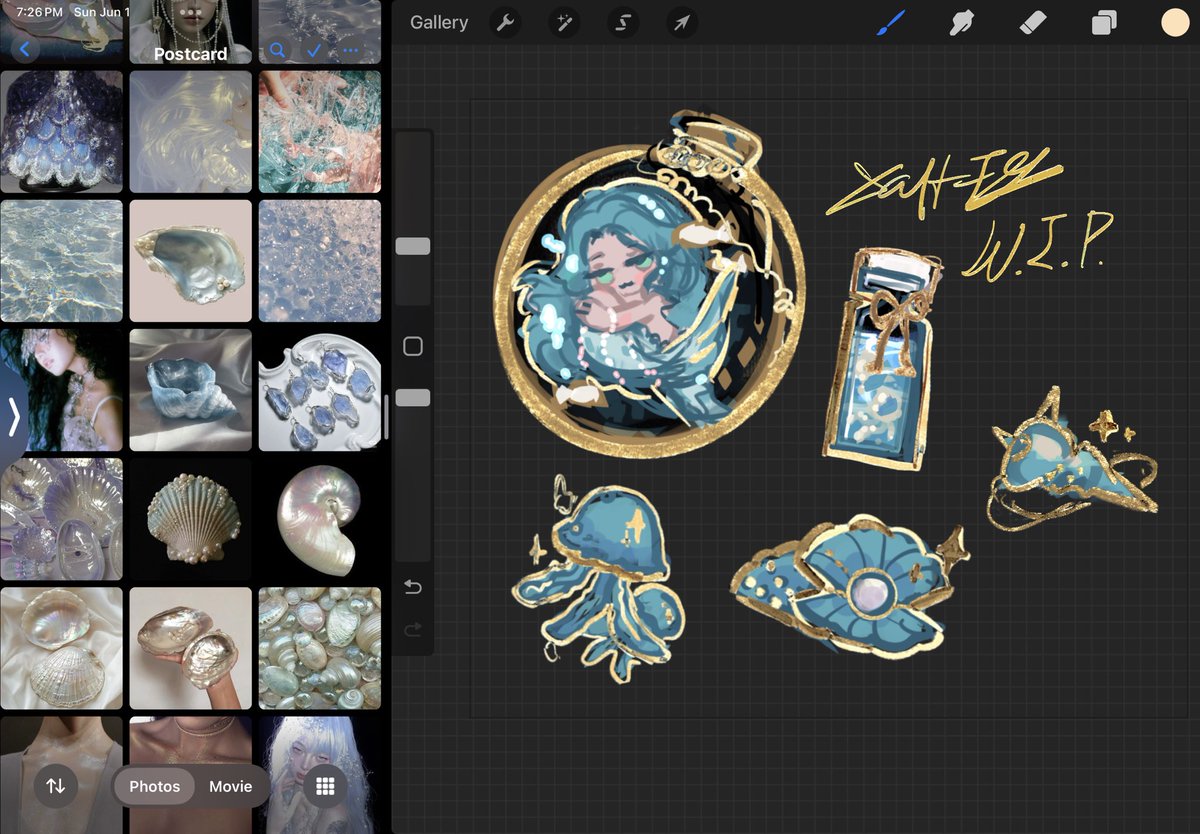 wip — มาสปอยสติ๊กเกอร์ที่จะลงในงานถัดไปค่า ได้สเก็ตสีน้องลิริกแล้วค่ะ 🐟🫧🫧
#oc #IFEXPO2025