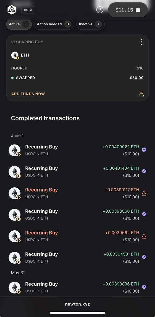 CAPITAL__DC's tweet image. Here is simple yet powerful $10 strategy to increase your number of interaction and volume with magic newton reoccurring agents.. 🤖
Snapshot might be close , so I choose the ‘hourly’ to increase the number interaction per agent
Thread 🧵