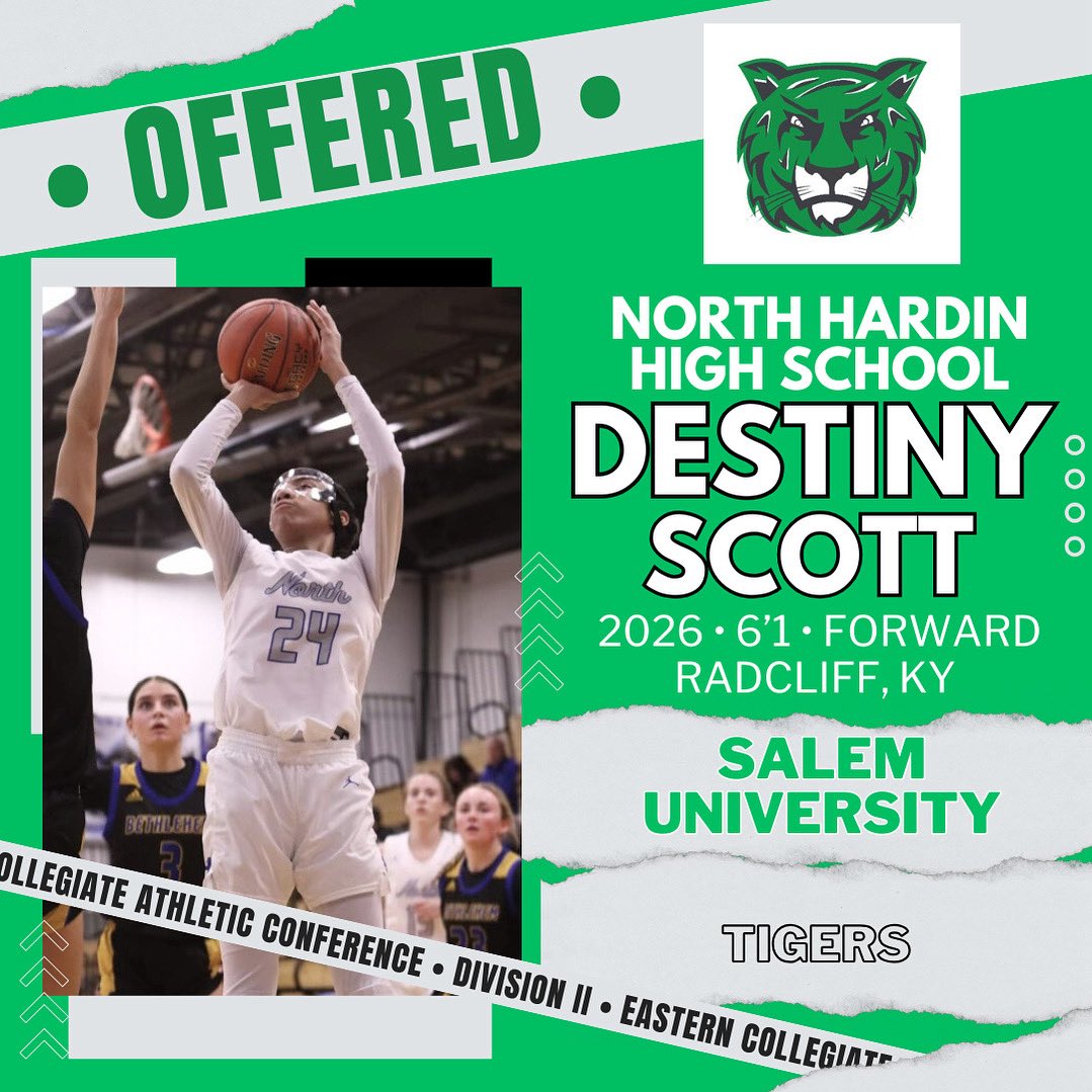 North Hardin Lady Trojans Girls Basketball (@nhhs_girlshoops) on Twitter photo Congratulations to Rising Senior, Destiny Scott on her offer from Salem University!
•
•
.
.
<a href="/riseupsports1/">Rise Up Sports Media</a> <a href="/alyxwhite_/">Alyx White</a> <a href="/CoachDB_/">Destiny Bramblett M.S.</a> <a href="/AthleticsNHHS/">NH Trojans</a> <a href="/DestinyS2026/">Destiny Scott</a> #nhhs #northhardin #offer #nextlevel #onward #salemuniversity #SalemTigers #division2 #dII #divisionii #d2 Congratulations to Rising Senior, Destiny Scott on her offer from Salem University!
•
•
.
.
<a href="/riseupsports1/">Rise Up Sports Media</a> <a href="/alyxwhite_/">Alyx White</a> <a href="/CoachDB_/">Destiny Bramblett M.S.</a> <a href="/AthleticsNHHS/">NH Trojans</a> <a href="/DestinyS2026/">Destiny Scott</a> #nhhs #northhardin #offer #nextlevel #onward #salemuniversity #SalemTigers #division2 #dII #divisionii #d2