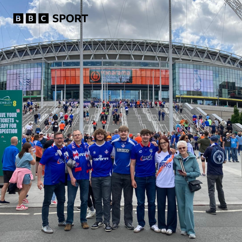 BBCRMsport's tweet photo. ARE WE READY LATICS?! 🔵🦉

🏟️ Oldham take on Southend United at Wembley in the National League play-off final 

Full coverage live on 95.1 FM, DAB &amp; @BBCSounds 🎧

#bbcfootball #OAFC