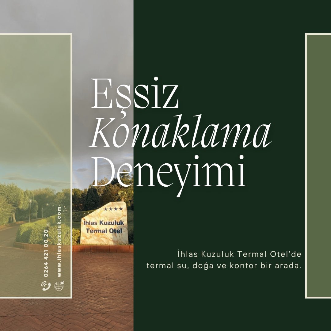 ihlastermalotel's tweet image. İhlas Kuzuluk Termal Otel’de termal su, doğa ve konfor bir arada…
#ihlaskuzuluktermalotel #ihlaskuzuluk #termal #termalsu #termaltatil #termalotel #otel #tatil