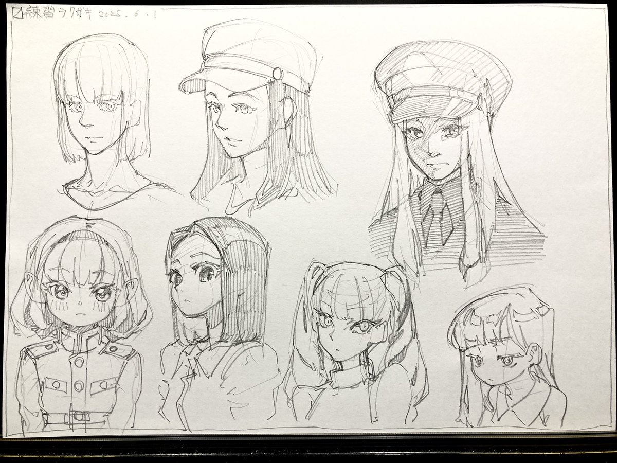 女性キャラの練習 