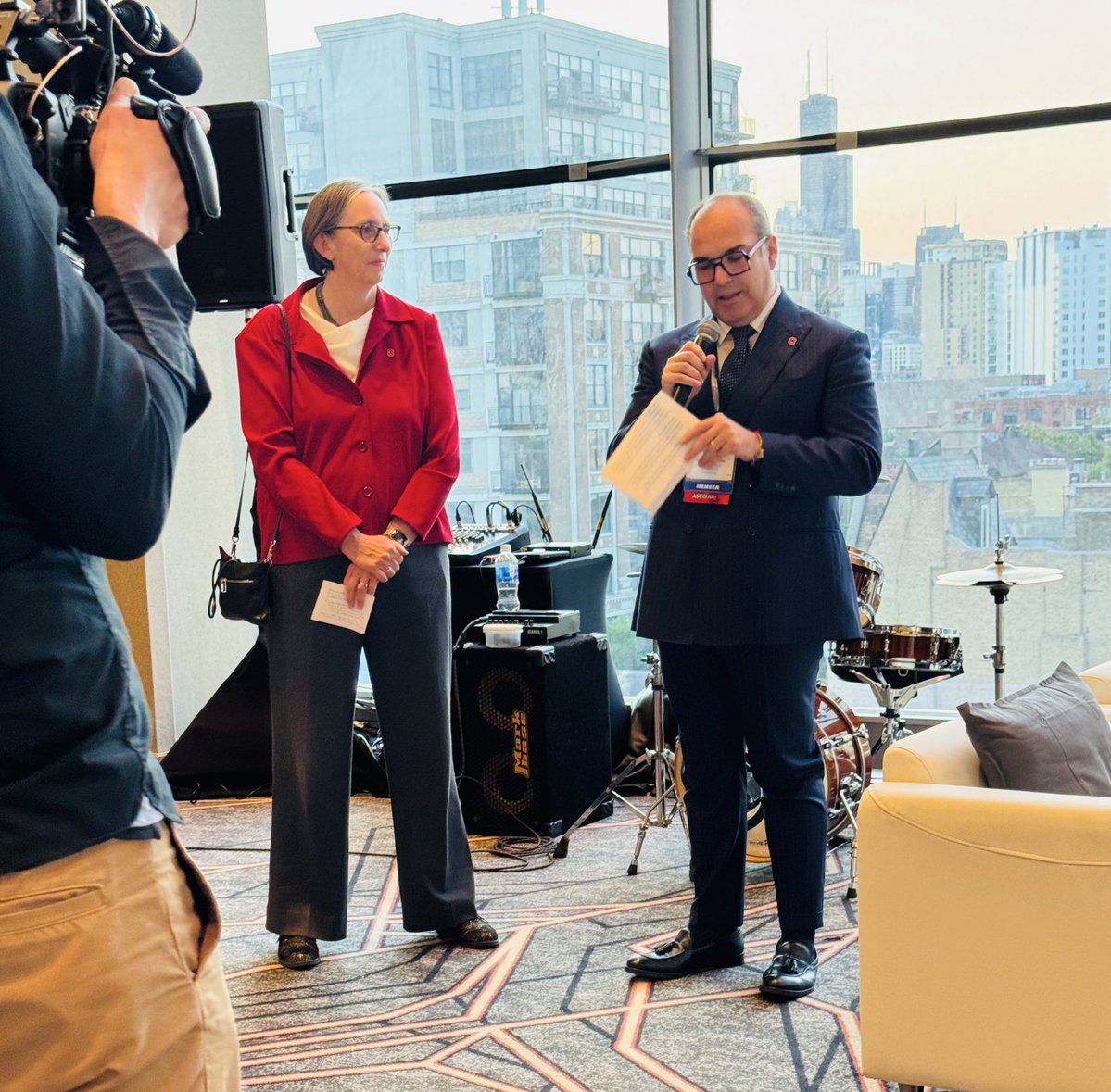 Christian Rolfo (@christianrolfo) on Twitter photo Very honored to introduce Dr <a href="/KimrynRathmell/">Kimryn Rathmell</a>, our new CEO at <a href="/OSUCCC_James/">The James</a> in our fantastic Scarlet & Gray Reception #ASCO25 . Her vision and commitment will impact in several aspects of cancer care and research. Welcome to <a href="/OSUWexMed/">The Ohio State University Wexner Medical Center</a>
<a href="/OhioStateMedOnc/">Ohio State Medical Oncology</a> Very honored to introduce Dr <a href="/KimrynRathmell/">Kimryn Rathmell</a>, our new CEO at <a href="/OSUCCC_James/">The James</a> in our fantastic Scarlet & Gray Reception #ASCO25 . Her vision and commitment will impact in several aspects of cancer care and research. Welcome to <a href="/OSUWexMed/">The Ohio State University Wexner Medical Center</a>
<a href="/OhioStateMedOnc/">Ohio State Medical Oncology</a>