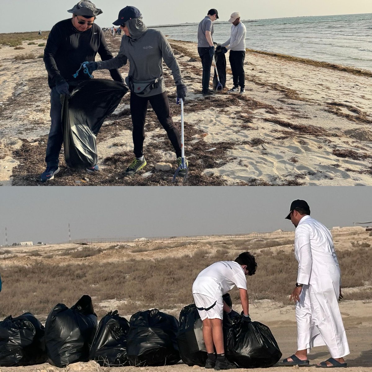 EmbaMexQatar's tweet photo. 🌍♻️ ¡México y Qatar unidos por un futuro sostenible!
Participamos en jornada ambientalista de limpieza en sitio UNESCO Al Zubarah.
👥 Con #ComunidadMX y de otras nacionalidades, se recolectaron 500kg de basura.
🇲🇽🤝🇶🇦
#50YearsMexQat #50AñosMexQat #KeepQatarClean https://t.co/Zu18FrYbtR