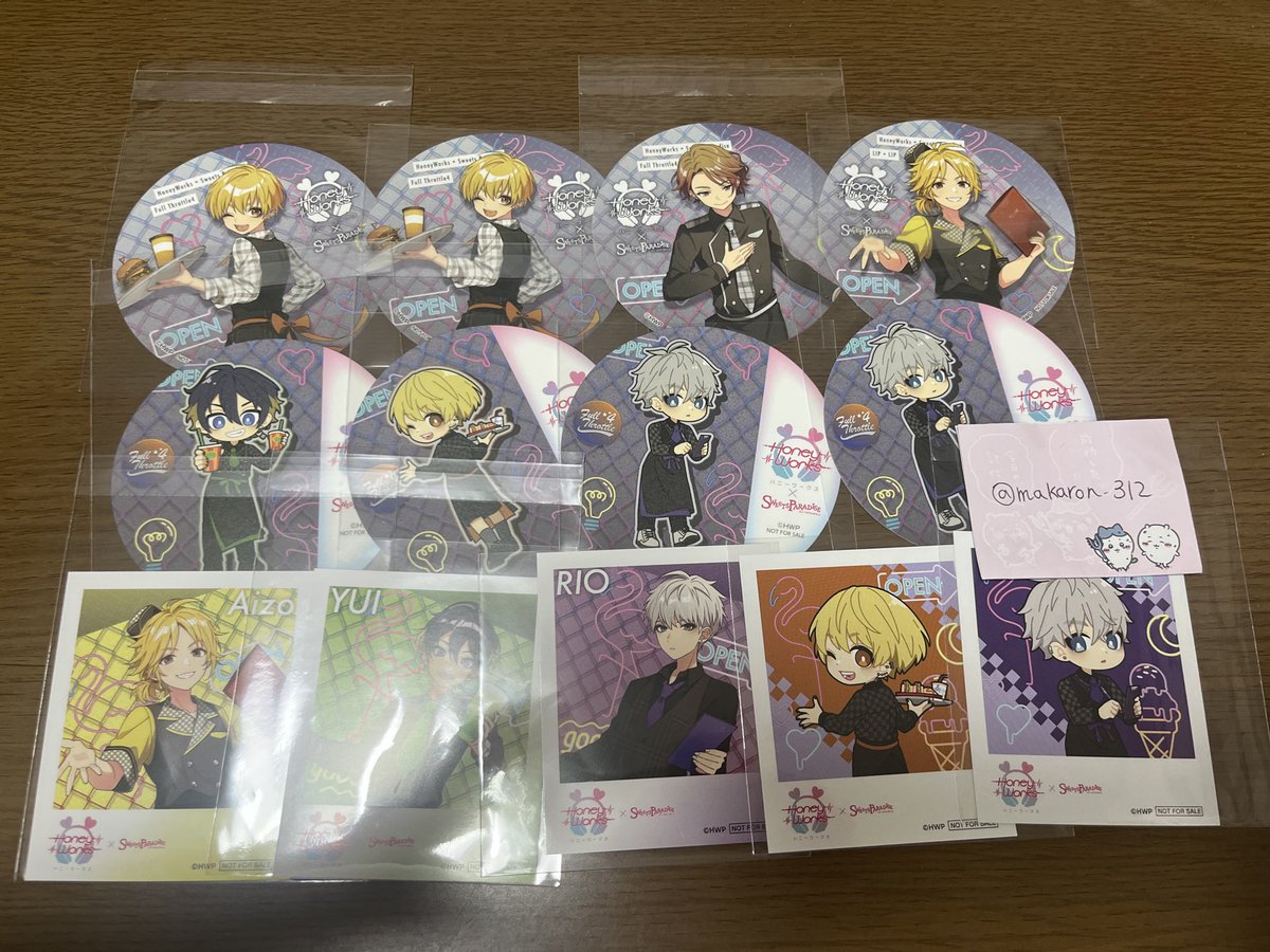 makaron_312's tweet photo. 【交換】HoneyWorks ハニーワークス ハニワ SWEETS PARADISE スイーツパラダイス スイパラ

譲:画像のもの

求:同種DAI

お気楽にお声がけください。 https://t.co/ReToY5VQHi