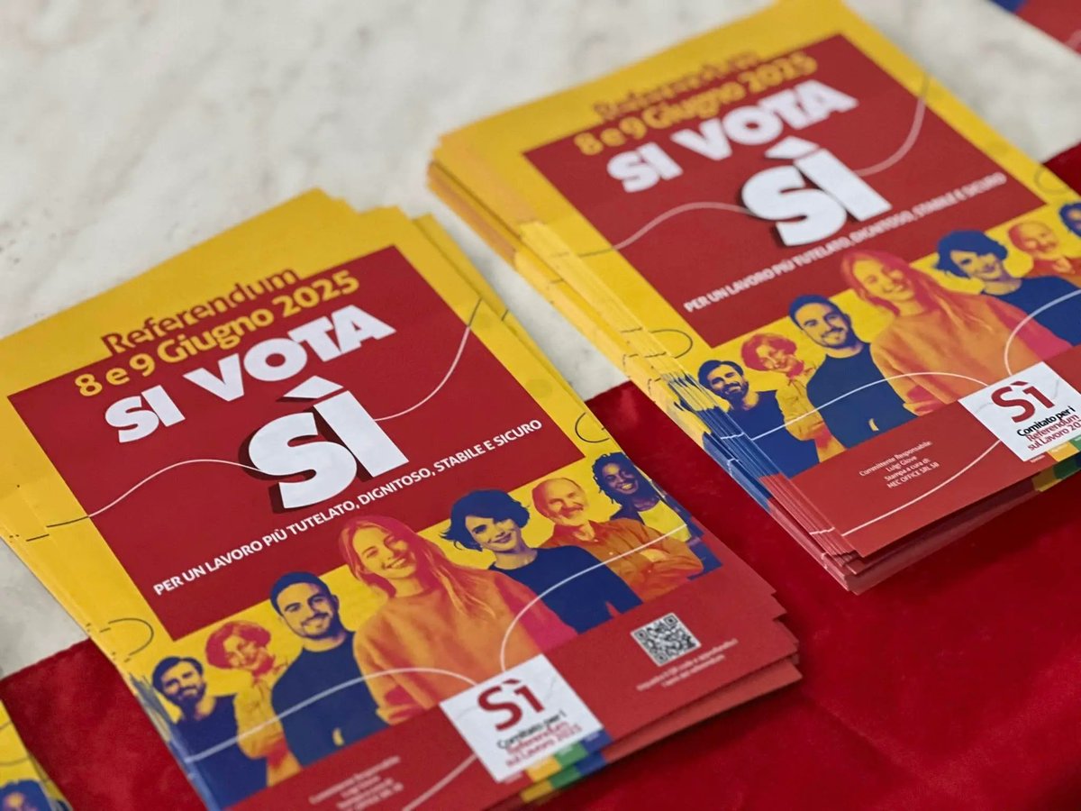 🔴🗳️🇮🇹 Le week-end prochain, les Italiens votent par référendum suite à des initiatives populaires visant à faciliter l'accès à la nationalité italienne et à abandonner des mesures du Jobs Act de Matteo Renzi

Voici les 5 sujets soumis au vote :

1⃣ Réduction du délai de