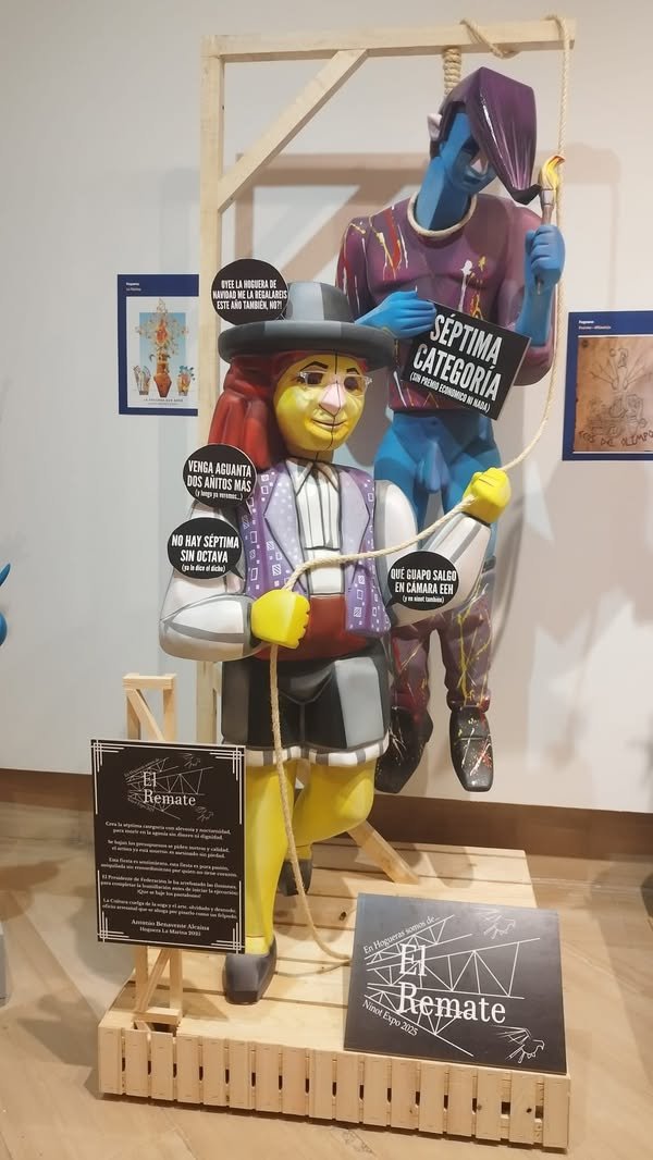 PREMI "COCA EN TONYINA" AL NINOT MÉS CRÍTIC I SATÍRIC DE L'EXPOSICIÓ DEL NINOT D'ALACANT

👉El nostre jurat l'ha concedit al presentat per la foguera La Marina, d'Antonio Benavente.

🔥 El ninot critica satíricament la delicada situació d'algunes comissions modestes

¡Enhorabona!
