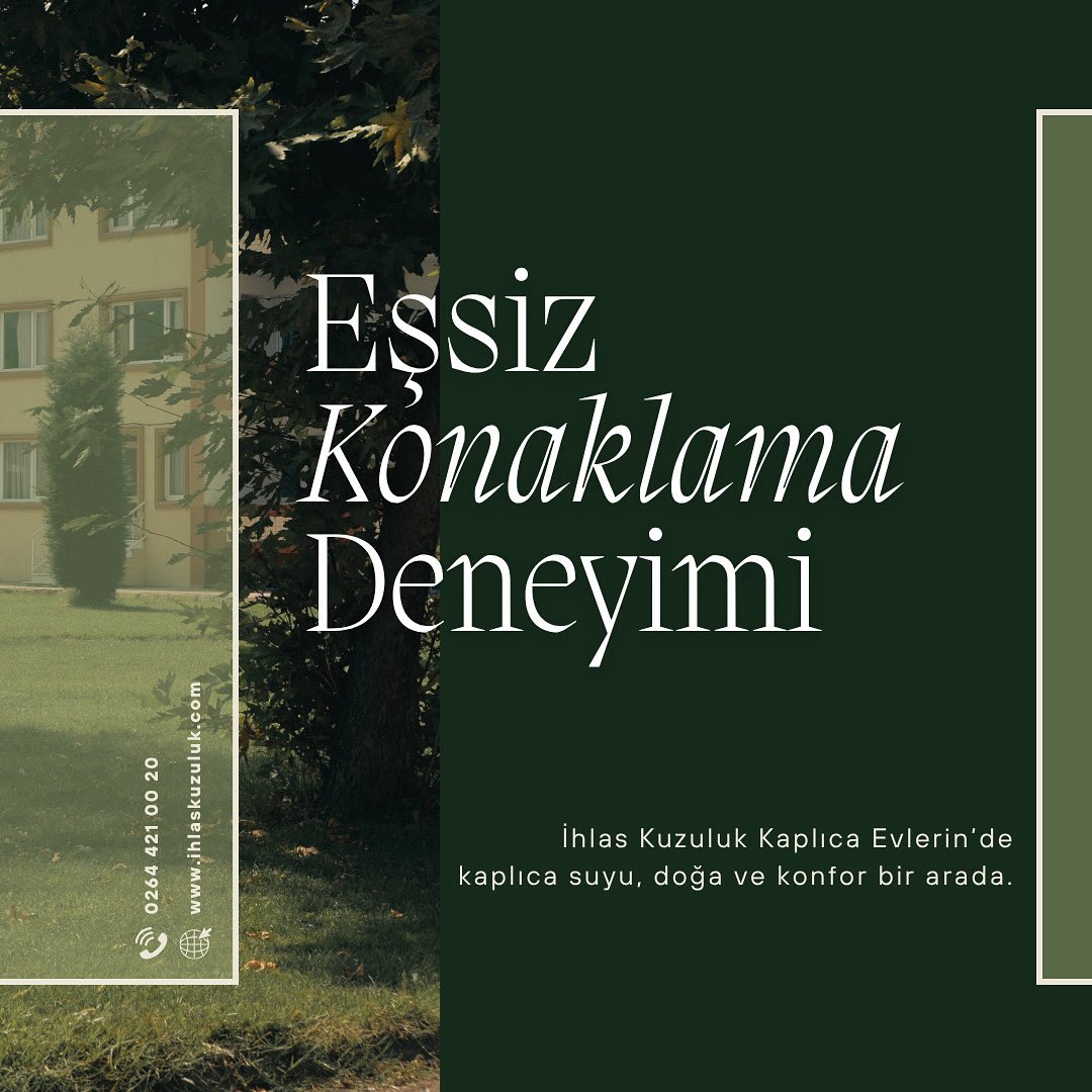 İhlas Kuzuluk Kaplıca Evlerin’de kaplıca suyu, doğa ve konfor bir arada…
#ihlaskuzulukkaplıcaevleri #ihlaskuzuluk #kaplıca #kaplıcatatili #kaplıcasuyu