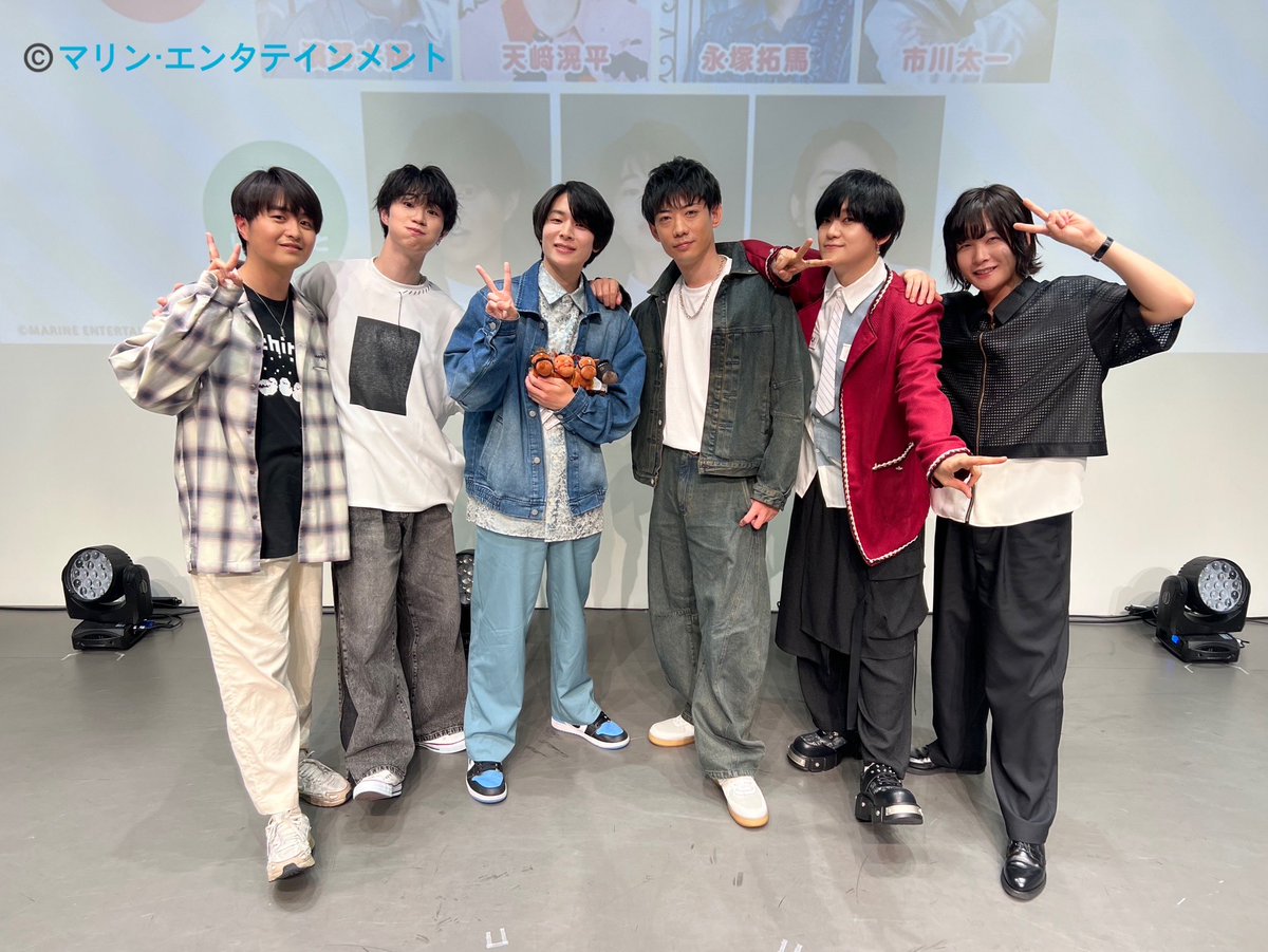 yukoich's tweet photo. ★ #RADIO_M4 ＆ #ゆこいち
　 コラボ���ァンミ

【出演】濱野大輝・天﨑滉平・永塚拓馬・市川太一・伊瀬結陸・大鈴功起

初のコラボいかがでしたでしょうか��

6人のアットホームな雰囲気が素敵なイベントになりました！✨
貴重なダンスも観られましたね！

夜の部もよろしくお願いします！ https://t.co/HoMOW3aJot
