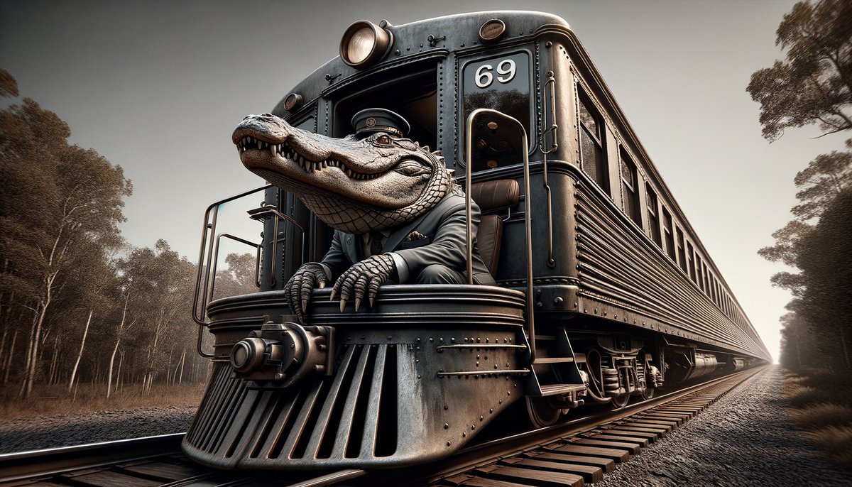 🐊 $GATOR 69 train is soon LEAVING the station!  Hop on board, this beast is ready to roar! #memecoin #culture  #GATOR #cardano 
Are you ready anon? 🐊📈🚀🚨