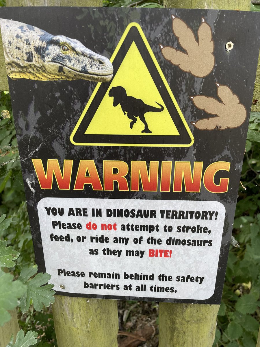 Please do not attempt to stroke, feed, or ride the dinosaurs. #writer #writerslife #writingcommunity