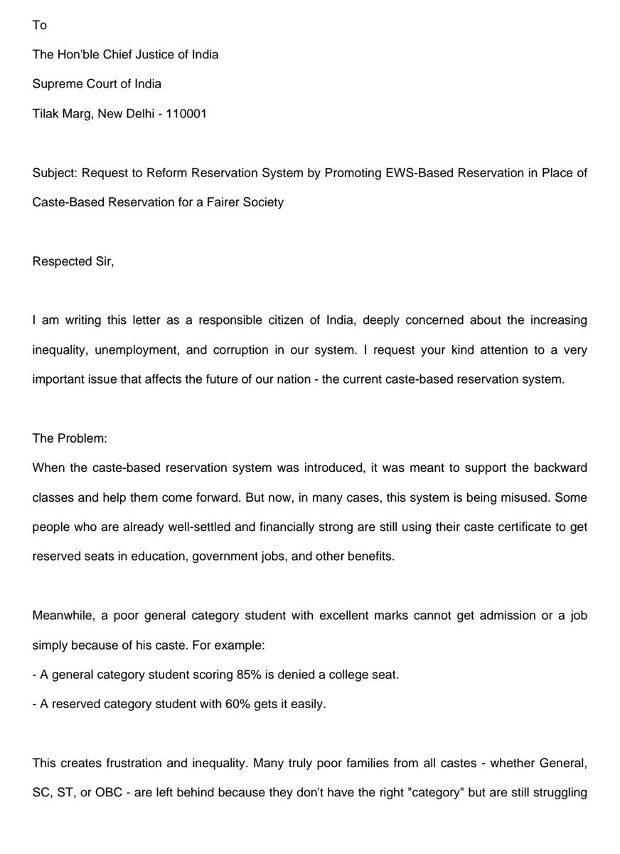 ManishS98911101's tweet image. Public Interest Litigation under Article 32 of the Constitution of Indiaभारतीय संविधान के अनुच्छेद 32 के तहत जनहित याचिका
Sent via Speed Post / Registered Post (10 Envelopes × ₹10 Stamps)स्पीड पोस्ट / रजिस्टर्ड पोस्ट द्वारा प्रेषित (10 लिफाफे × ₹10 डाक टिकट) #GeneralCast #India