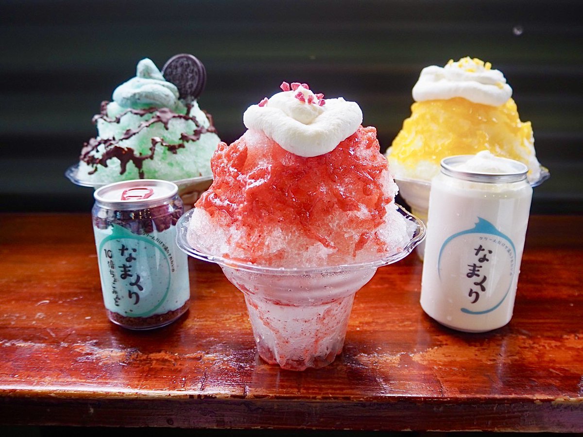 今月から渋谷・宮下パークでのなまくりかき氷は18時30分ラストオーダーの19時閉店となります！！