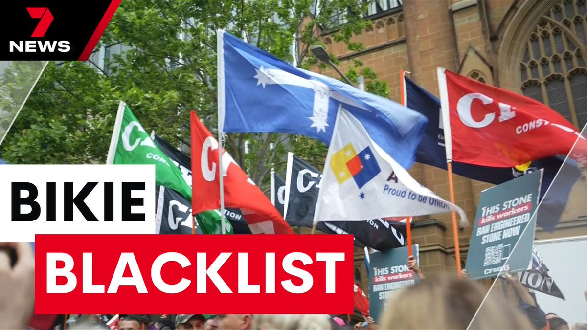 7NEWS Melbourne (@7newsmelbourne) on Twitter photo More than one hundred bikies and gangland figures have been placed on a so-called blacklist, as the government attempts to tidy up the construction industry.
Unions are calling the move unfair while others say it's well overdue. youtu.be/fQLkbsLKtuc <a href="/bethan_yeoman/">Bethan Yeoman</a> #7NEWS More than one hundred bikies and gangland figures have been placed on a so-called blacklist, as the government attempts to tidy up the construction industry.
Unions are calling the move unfair while others say it's well overdue. youtu.be/fQLkbsLKtuc <a href="/bethan_yeoman/">Bethan Yeoman</a> #7NEWS