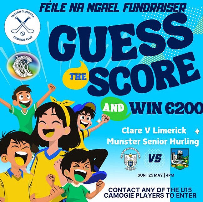 Congratulations to Grainne O’Connor &amp; Stephen Smith who both were nearest to the Final Score. €100 each will be given.  

A big thank you to Greenheat Stoves for kindly sponsoring the winning prize, and many thanks to all who supported our Guess the Score.  

Thank you!!!